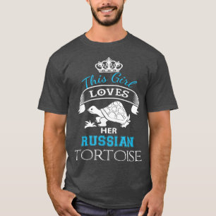 Dieses Mädchen Liebe ihre russische Tortoise T-Shirt