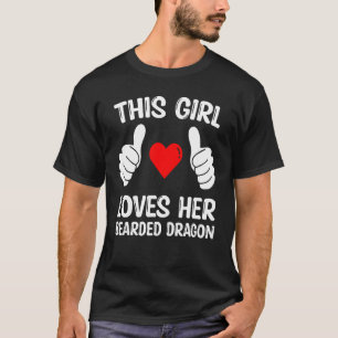 Dieses Mädchen Liebe ihren bärtigen Drachen T-Shirt