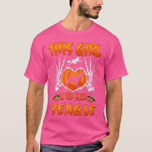 Dieses Mädchen Liebe ihren Beagle Hund Funny Hallo T-Shirt