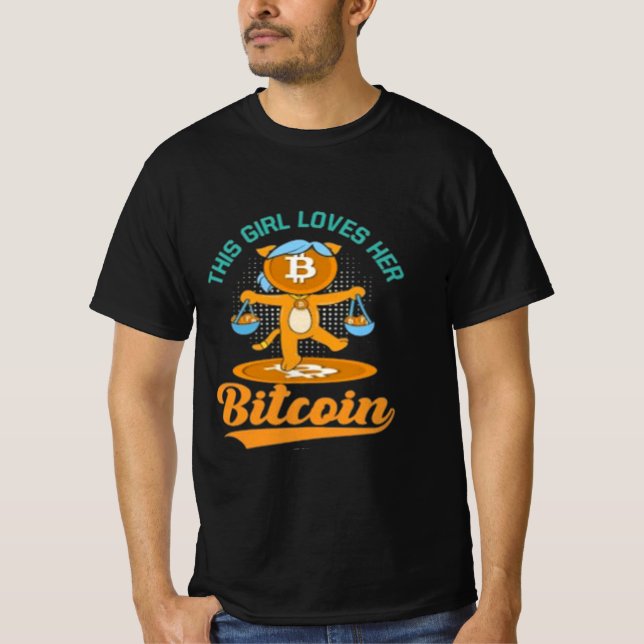 Dieses Mädchen Liebe ihren Bitcoin-T - Shirt (Vorderseite)