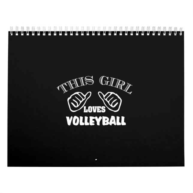 dieses Mädchen Liebe Volleyball Kalender (Titelbild)