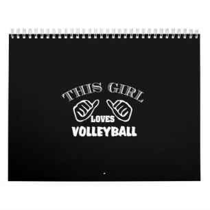 dieses Mädchen Liebe Volleyball Kalender