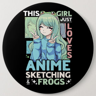 Dieses Mädchen Lieben anime und Skizzen über Sketc Button
