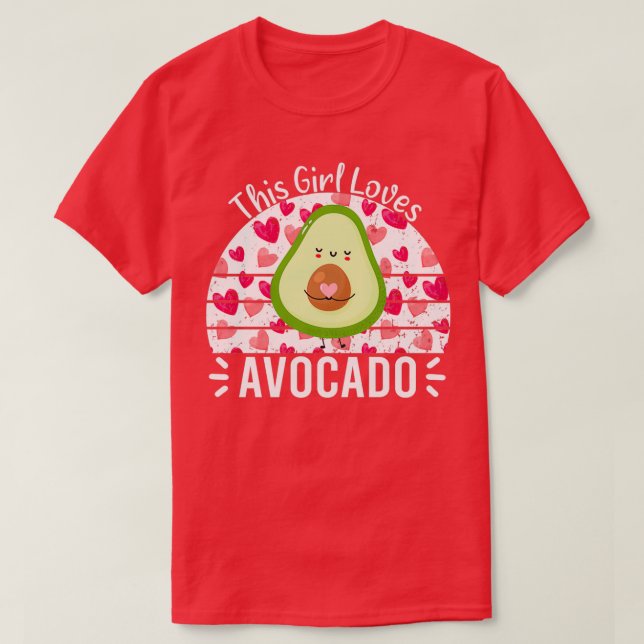 Dieses Mädchen Lieben Avocado Avocado Liebhaber Ge T-Shirt (Design vorne)