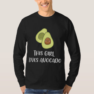Dieses Mädchen Lieben Avocado Funny Frucht Lover V T-Shirt
