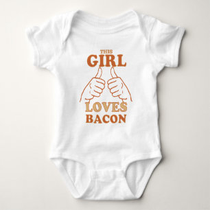 Dieses MÄDCHEN Lieben Bacon Bacon Liebe Geschenk I Baby Strampler