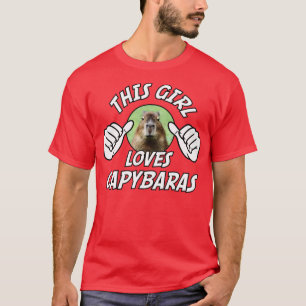 Dieses Mädchen Lieben Capybaras Funny Capybara T-Shirt