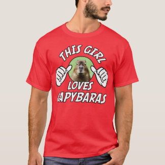 Dieses Mädchen Lieben Capybaras Funny Capybara T-Shirt