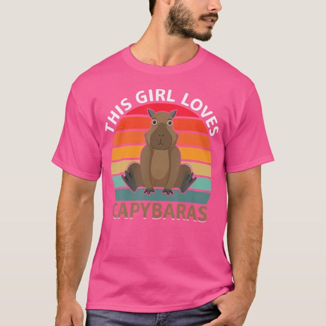 Dieses Mädchen Lieben Capybaras T-Shirt (Vorderseite)