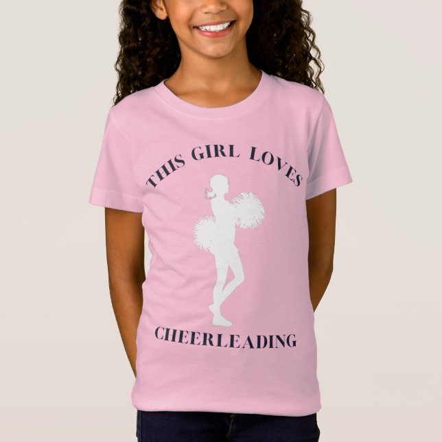 Dieses Mädchen Lieben Cheerleader T - Shirt (Vorderseite)