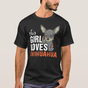 Dieses Mädchen Lieben Chihuahua Küche Uhr T-Shirt
