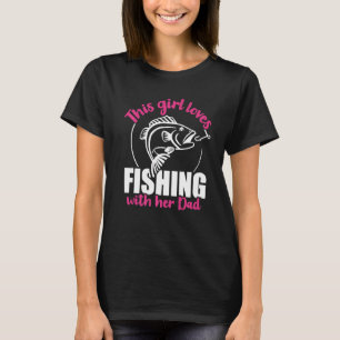 Dieses Mädchen Lieben, die mit ihrem Vater fischen T-Shirt
