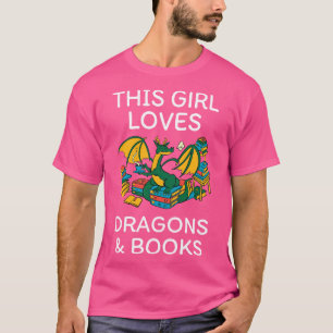 Dieses Mädchen Lieben Drachen und Bücher I T-Shirt