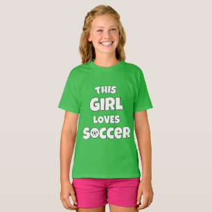 Dieses Mädchen Lieben Fußball T-Shirt
