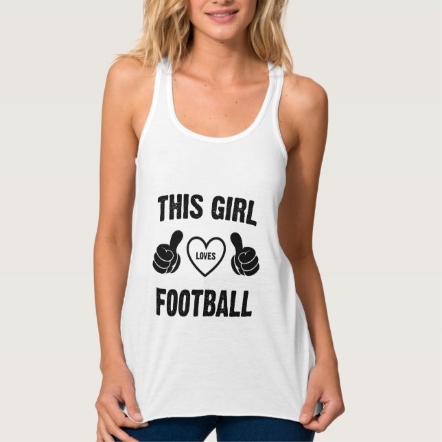 DIESES MÄDCHEN LIEBEN FUSSBALL TANK TOP (Vorderseite)