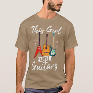 Dieses Mädchen Lieben Gitarren Funny Guitar Player T-Shirt