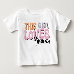 Dieses Mädchen Lieben Halloween Baby T-shirt