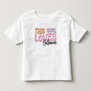 Dieses Mädchen Lieben Halloween Kleinkind T-shirt