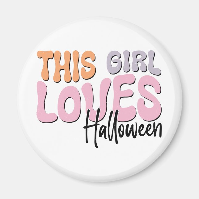 Dieses Mädchen Lieben Halloween Magnet (Vorne)
