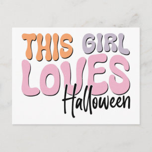 Dieses Mädchen Lieben Halloween Postkarte