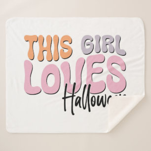 Dieses Mädchen Lieben Halloween Sherpadecke