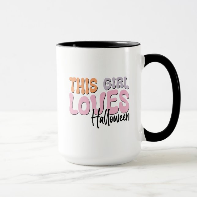 Dieses Mädchen Lieben Halloween Tasse (Rechts)