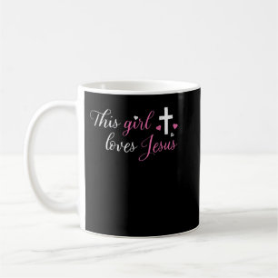 Dieses Mädchen Lieben Jesus Christliche Frauen Gla Kaffeetasse