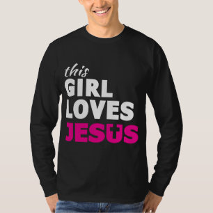 Dieses Mädchen Lieben Jesus Glaube basiert Zitat C T-Shirt