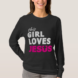 Dieses Mädchen Lieben Jesus Glaube basiert Zitat C T-Shirt