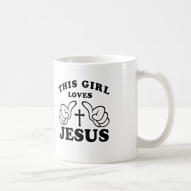 DIESES MÄDCHEN-LIEBEN JESUS KAFFEETASSE (Rechts)
