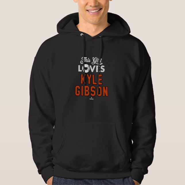Dieses Mädchen Lieben Kyle Gibson Baltimore Baseba Hoodie (Vorderseite)