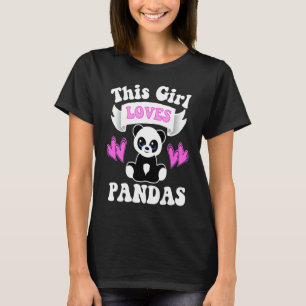 DIESES MÄDCHEN LIEBEN PANDAS Panda Zitat Niedlich T-Shirt
