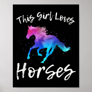 Dieses Mädchen Lieben Pferde Funny Reittier Quot Poster