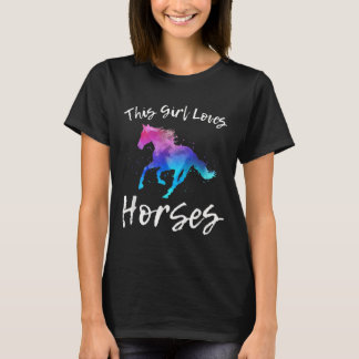 Dieses Mädchen Lieben Pferde Funny Reittier Quot T-Shirt
