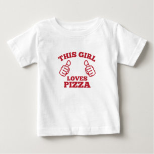 Dieses Mädchen Lieben Pizza Baby T-shirt
