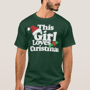 Dieses Mädchen Lieben Weihnachten Niedlichen Weihn T-Shirt
