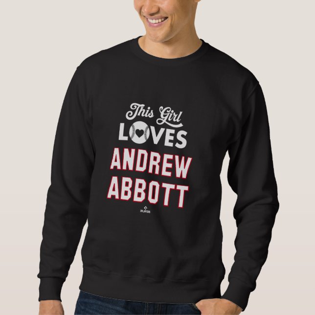 Dieses Mädchen liebt Andrew Abbott Cincinnati Base Sweatshirt (Vorderseite)