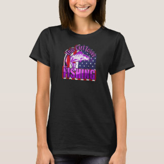 Dieses Mädchen liebt Angeln Damen Fischer Mädchen  T-Shirt