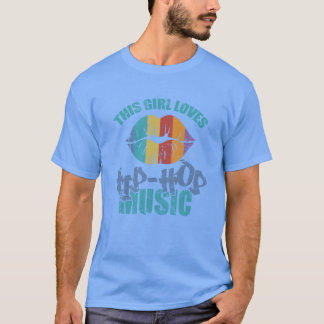 Dieses Mädchen liebt die Hip-Hop-Musik-Genre-Famil T-Shirt
