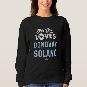 Dieses Mädchen liebt Donovan Solano Seattle Baseba Sweatshirt