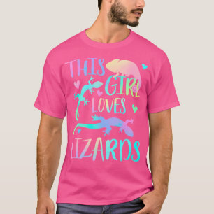 Dieses Mädchen liebt Eidechsen Eidechsenliebhaber- T-Shirt