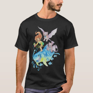 Dieses Mädchen liebt es mit ihrem Vater zu angeln T-Shirt