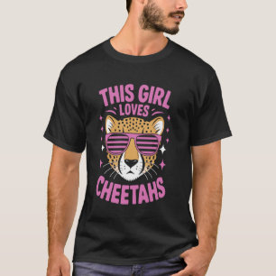 Dieses Mädchen liebt Geparden Lustiger Gepard T-Shirt