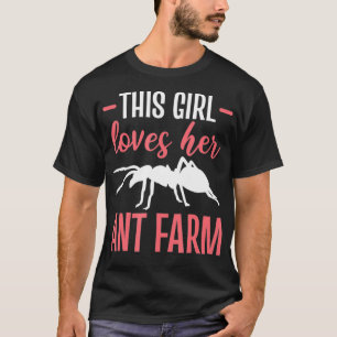 Dieses Mädchen liebt ihre Ameisenfarm-Ameisen für T-Shirt