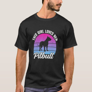 Dieses Mädchen liebt ihren Pitbull Lustiger Pitbul T-Shirt