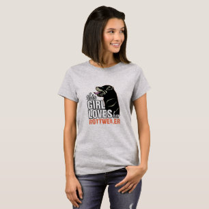 Dieses Mädchen liebt ihren Rottweiler T-Shirt