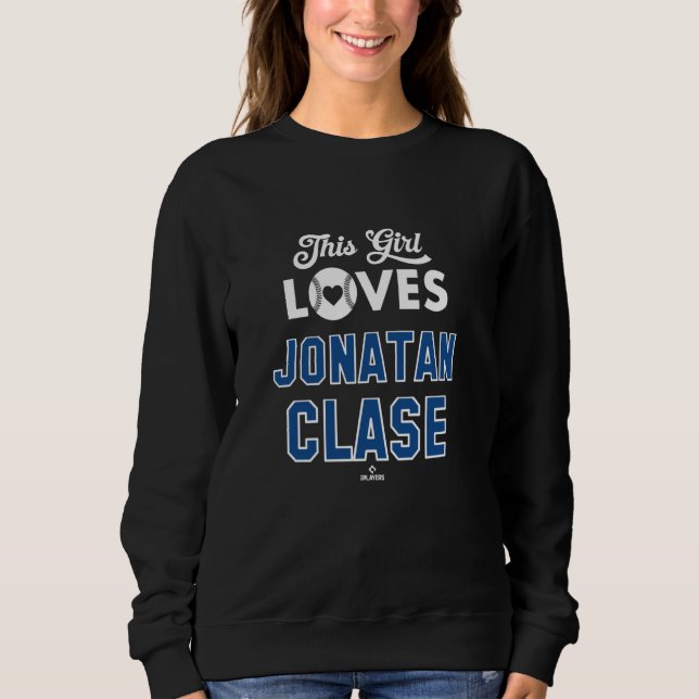 Dieses Mädchen liebt Jonatan Clase Toronto Basebal Sweatshirt (Vorderseite)