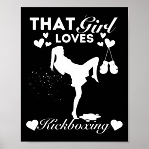 Dieses Mädchen liebt Kickboxen Poster