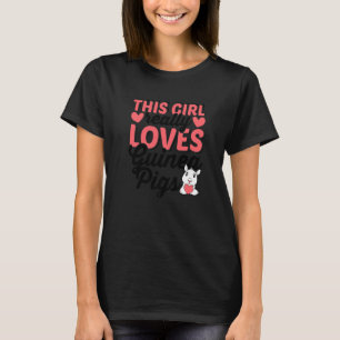 Dieses Mädchen liebt Meerschweinchen wirklich Tier T-Shirt