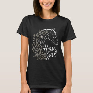 Dieses Mädchen liebt Rodeo Bucking Bronc Reiten He T-Shirt